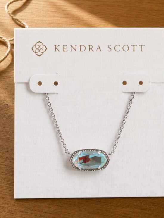 Kendra Scott Jewelry - Kendra Scott Elisa Silver Dichroic Glass Pendant Necklace